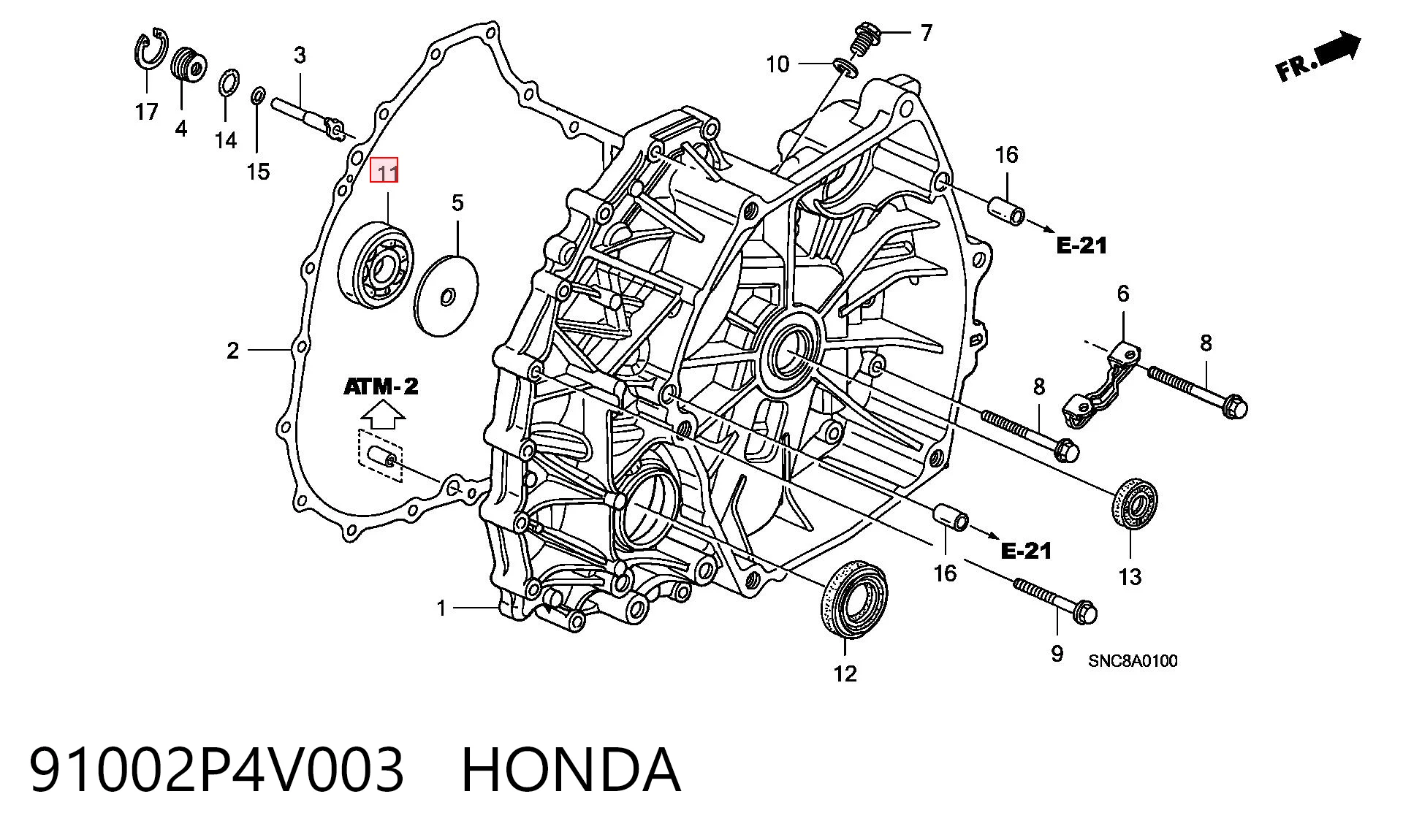 91002P4V003 Honda