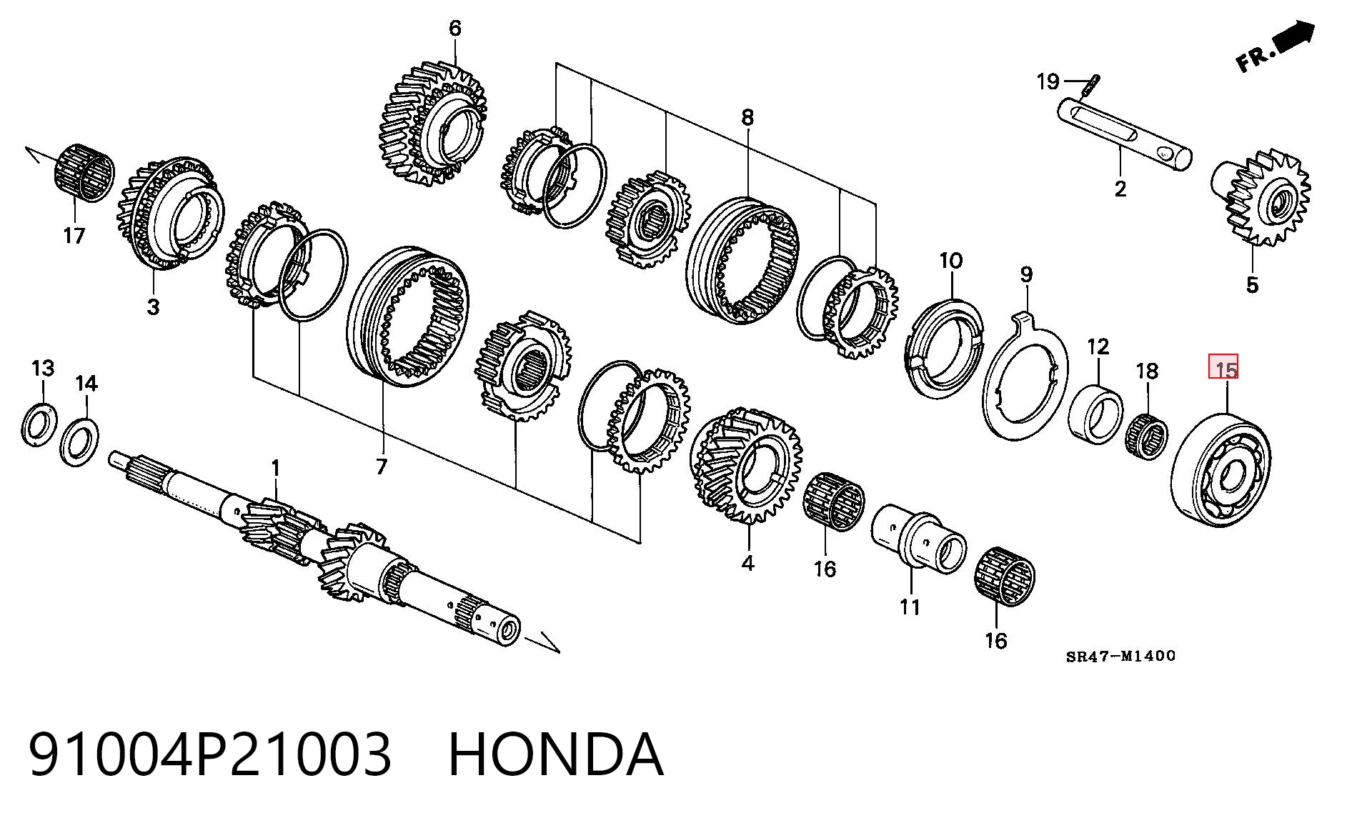 91004P21003 Honda 