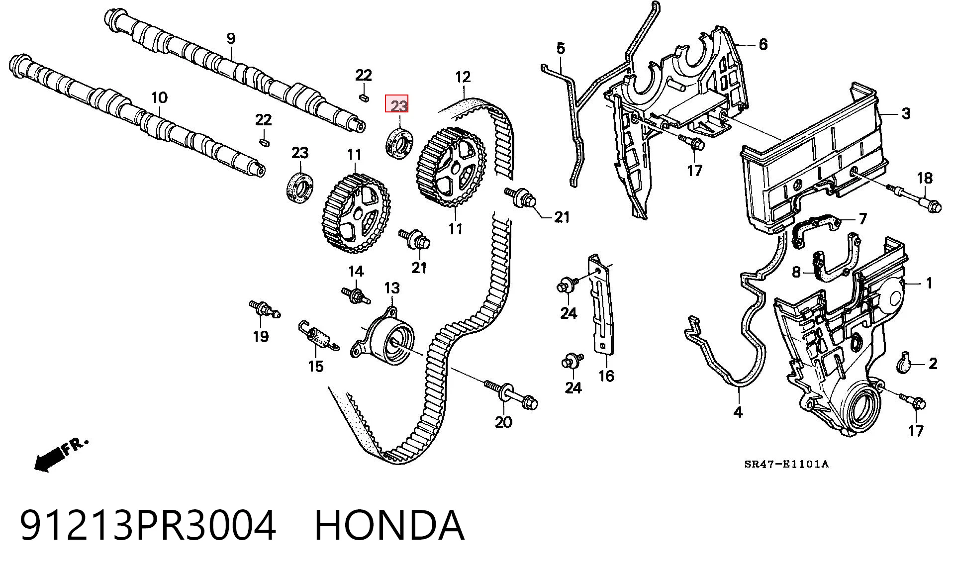 Купить OS107700N NIPPON MOTORS Сальник распредвала