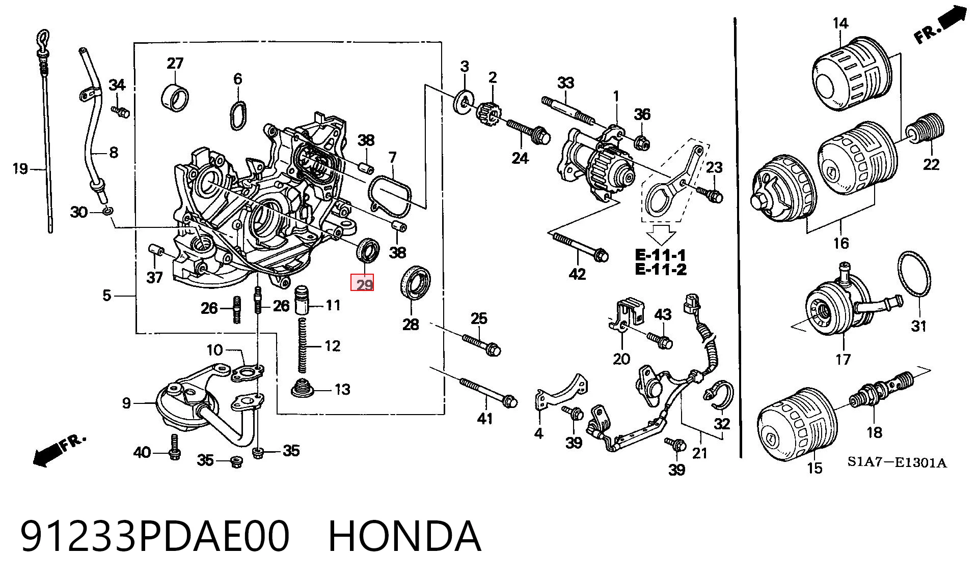 Сальник промежуточного (балансировочного) вала двигателя NIPPON MOTORS OS107680N цена, от 4.32 USD