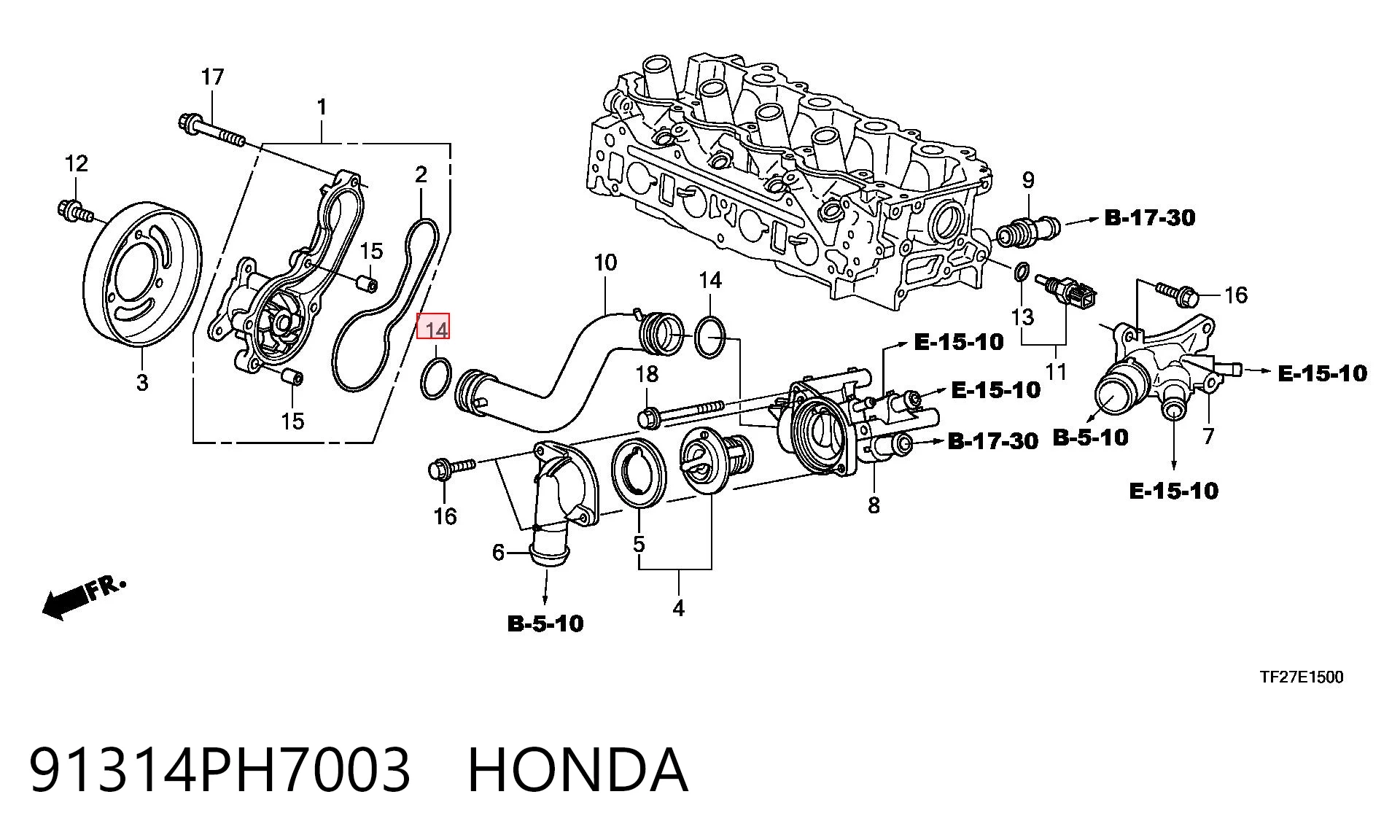 Уплотнительное кольцо патрубка радиатора Nissan/Infiniti 1106200QAA цена, от 1.71 USD