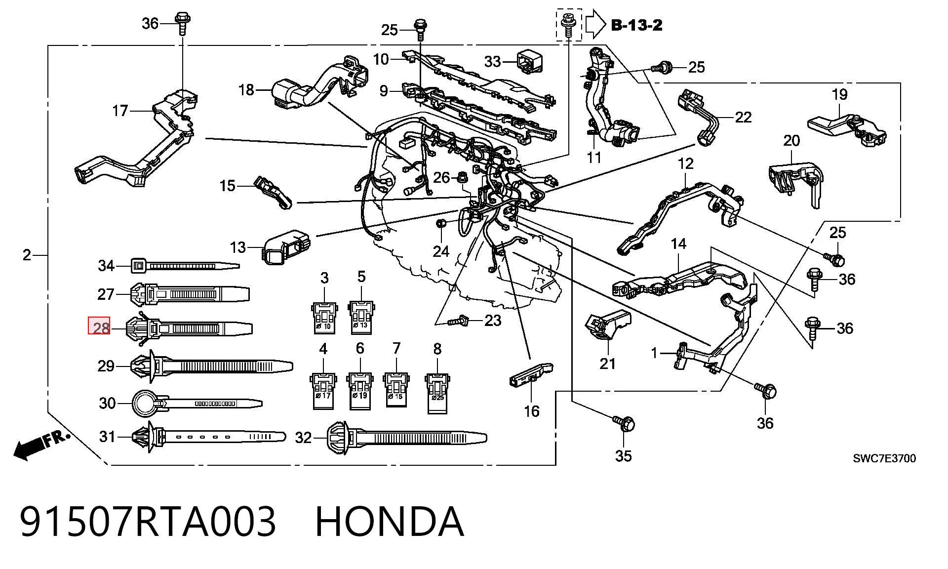 91507RTA003 Honda 