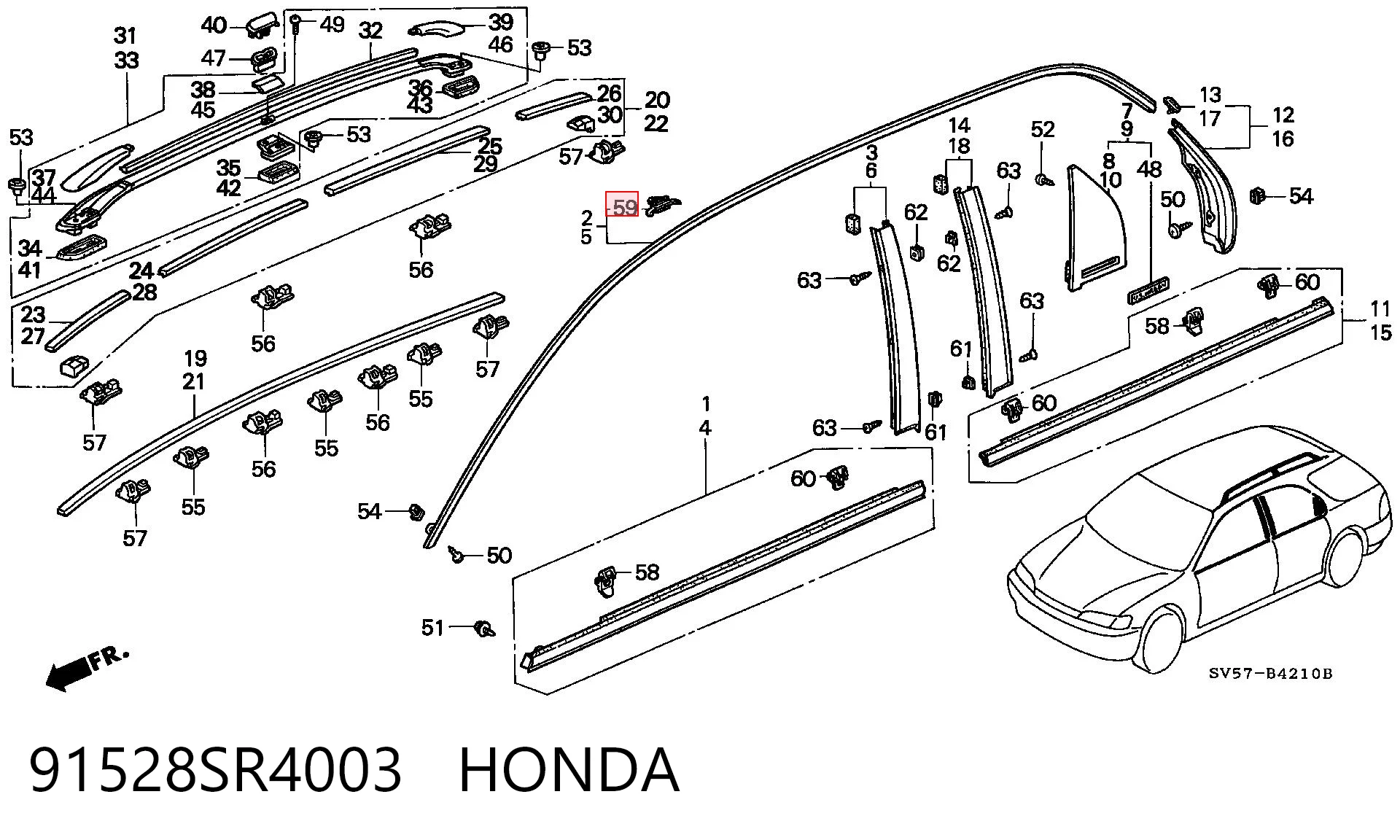 91528SR4003 Honda 