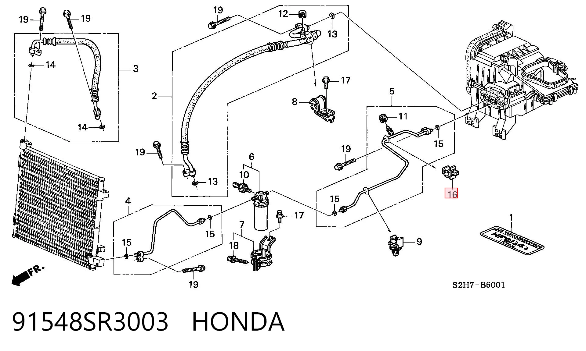 91548SR3003 Honda