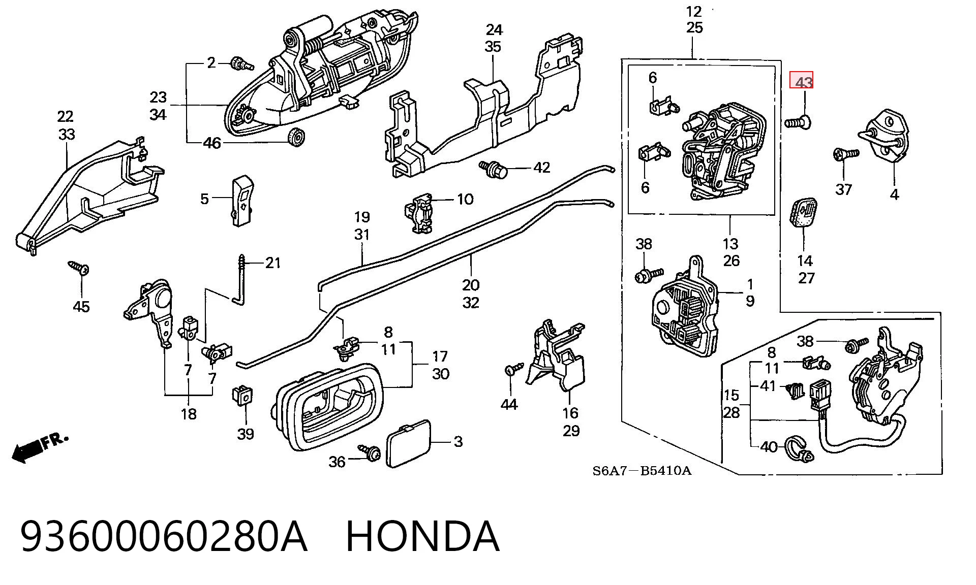 93600060280A Honda 