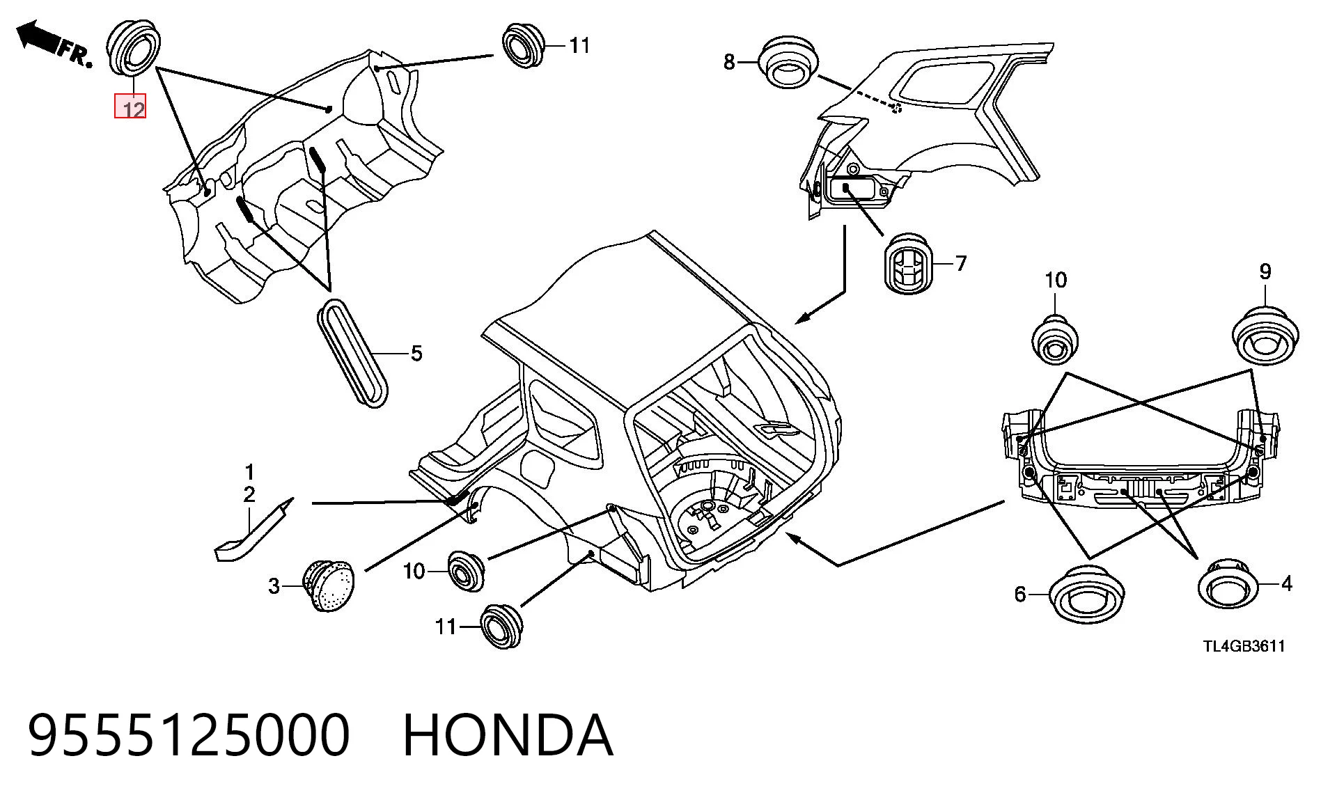 9555125000 Honda