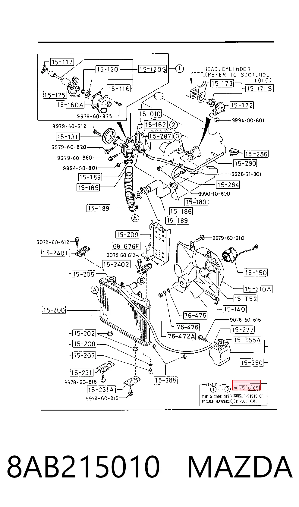 Насос водяной на Mazda 323 III BF