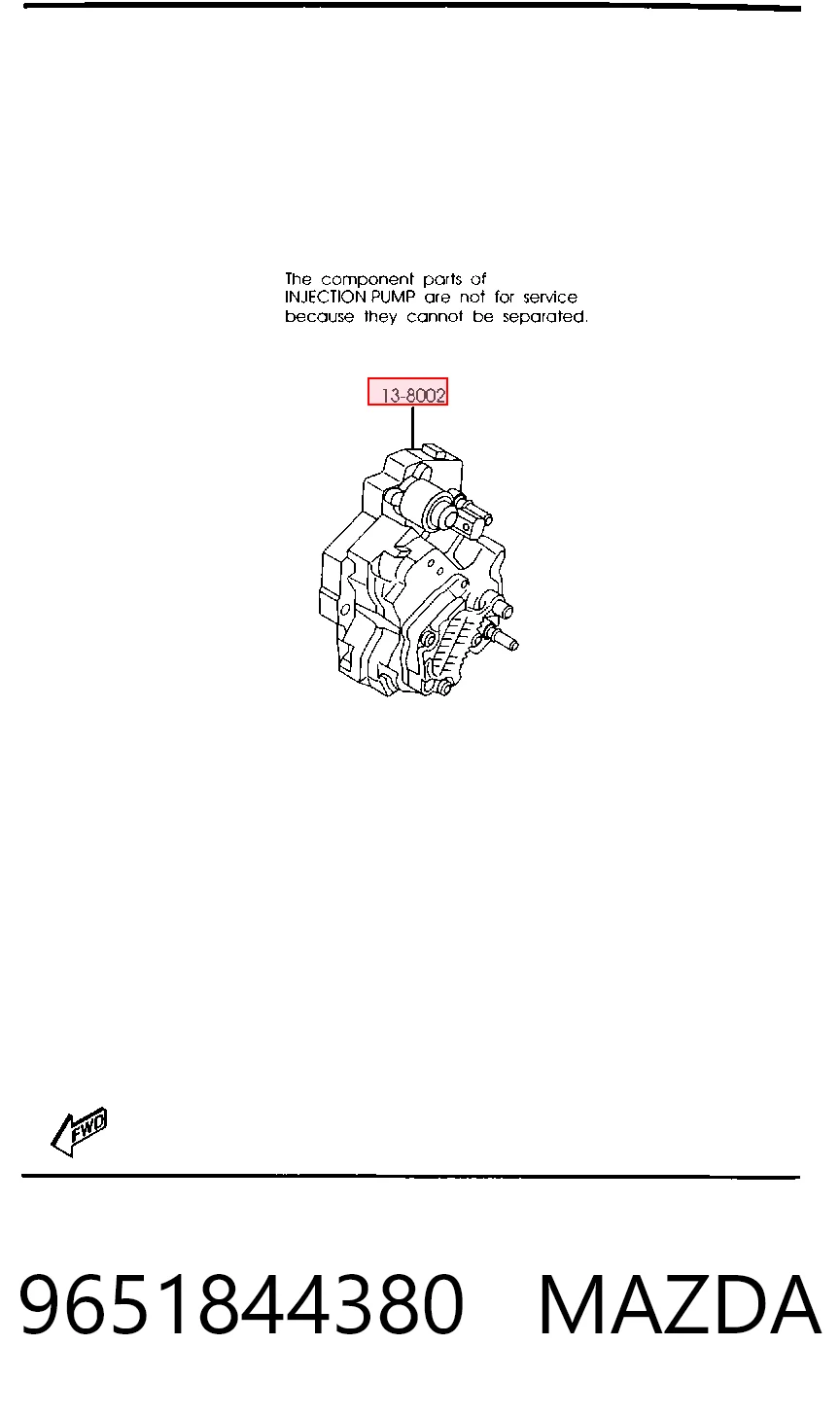 Насос топливный высокого давления (ТНВД) на Mazda 3  BK12