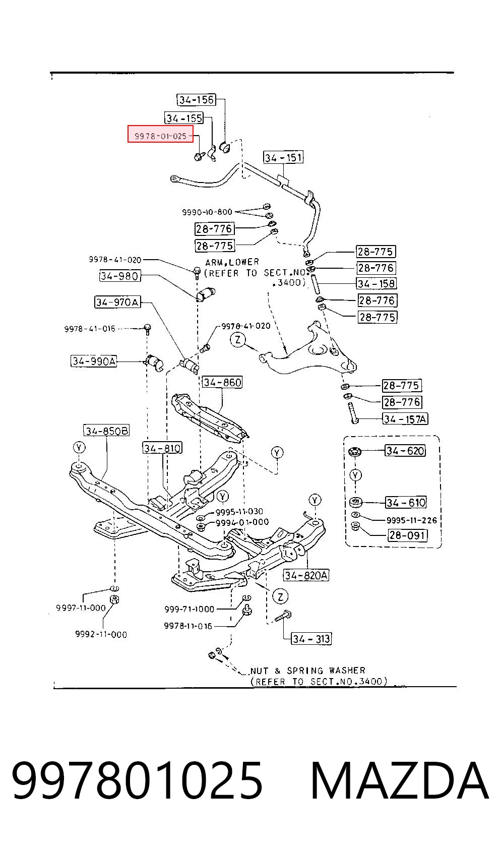 997801025 Mazda
