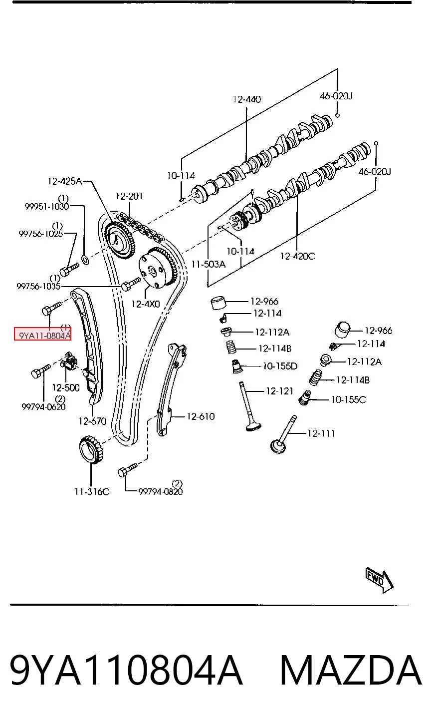 9YA110804A Mazda