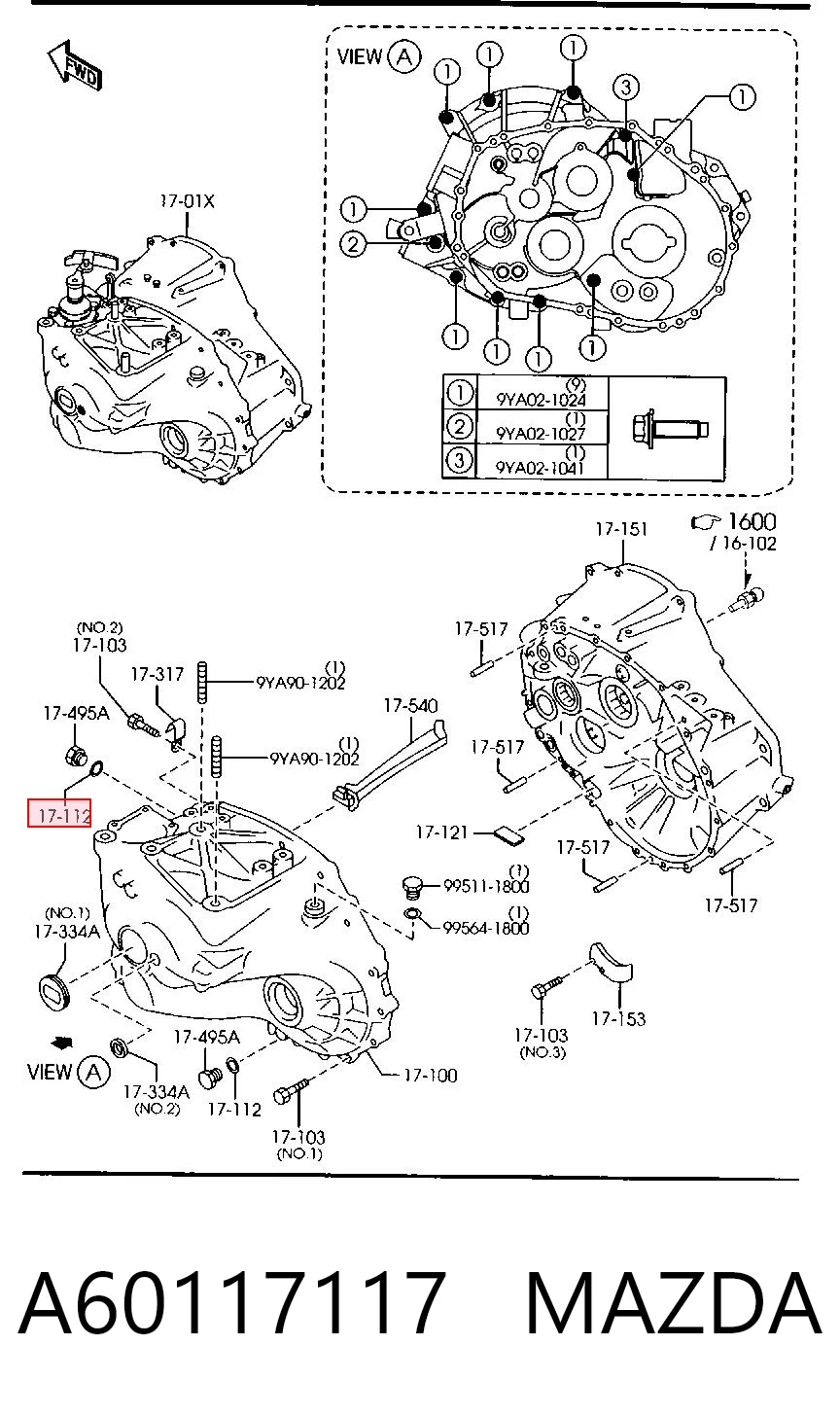 A60117117 Mazda 