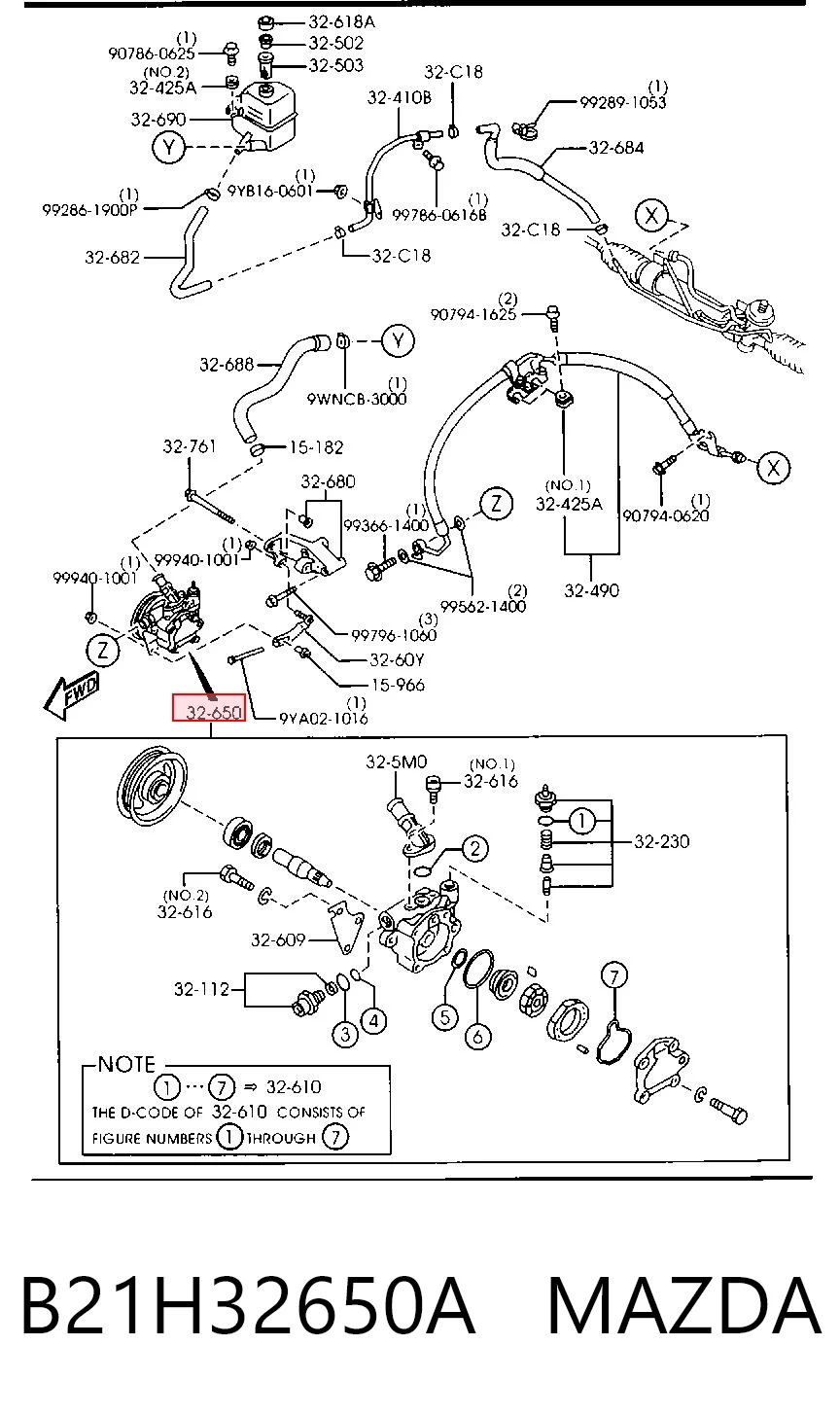 Насос гидроусилителя руля Motorherz P1028
