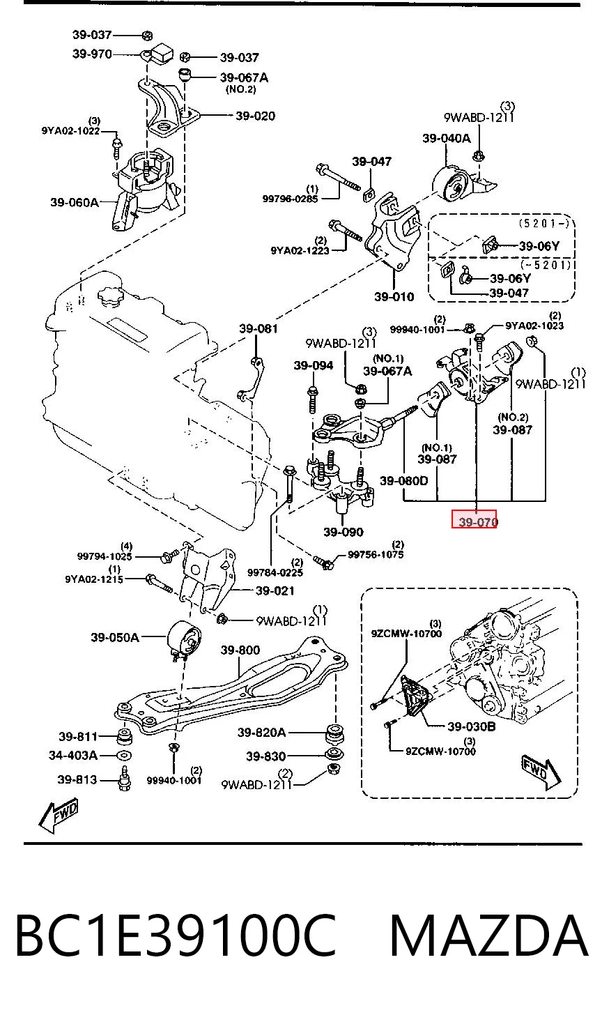 Купить NMS4182 NIPPON MOTORS Левая подушка двигателя