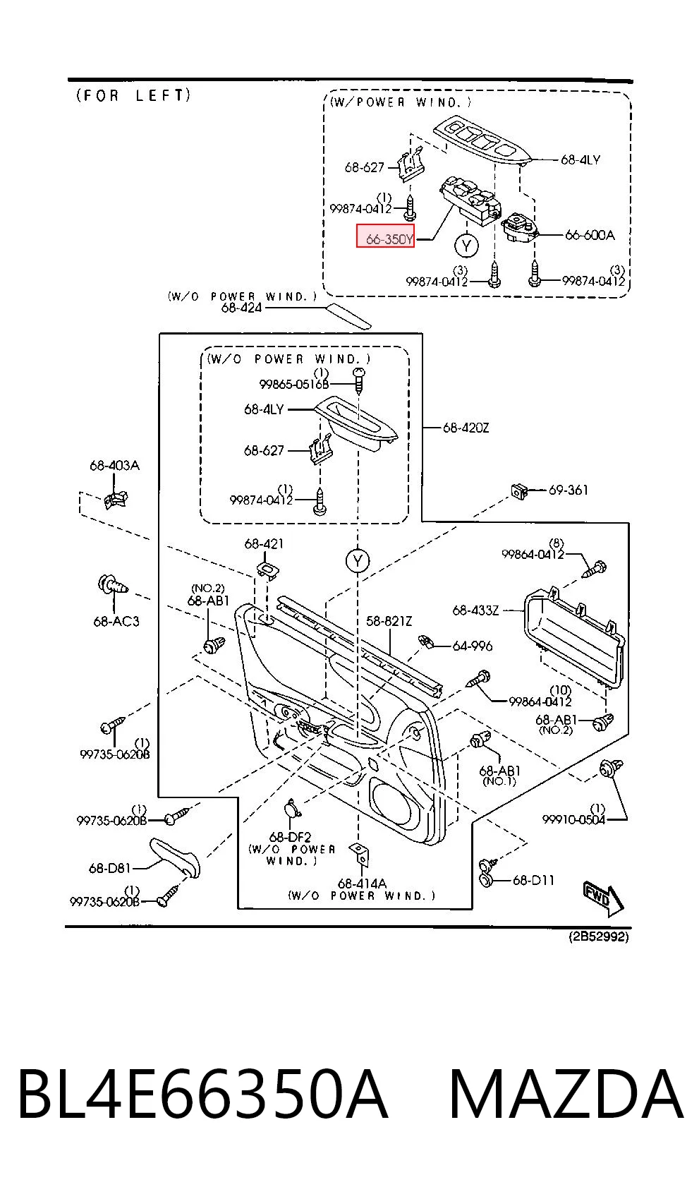 BL4E66350A Mazda