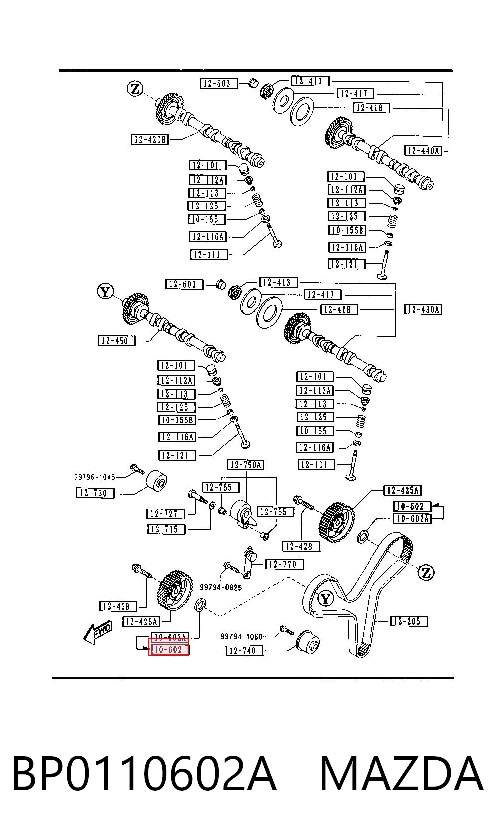 OS6387 BGA Сальник двигателя, распредвала
