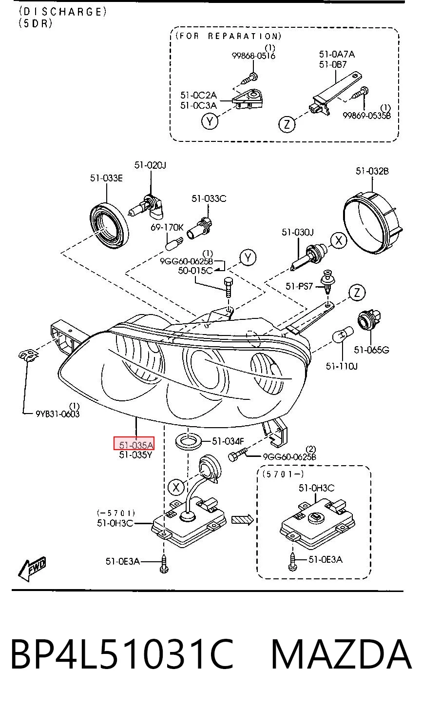 BP4L51031C Mazda