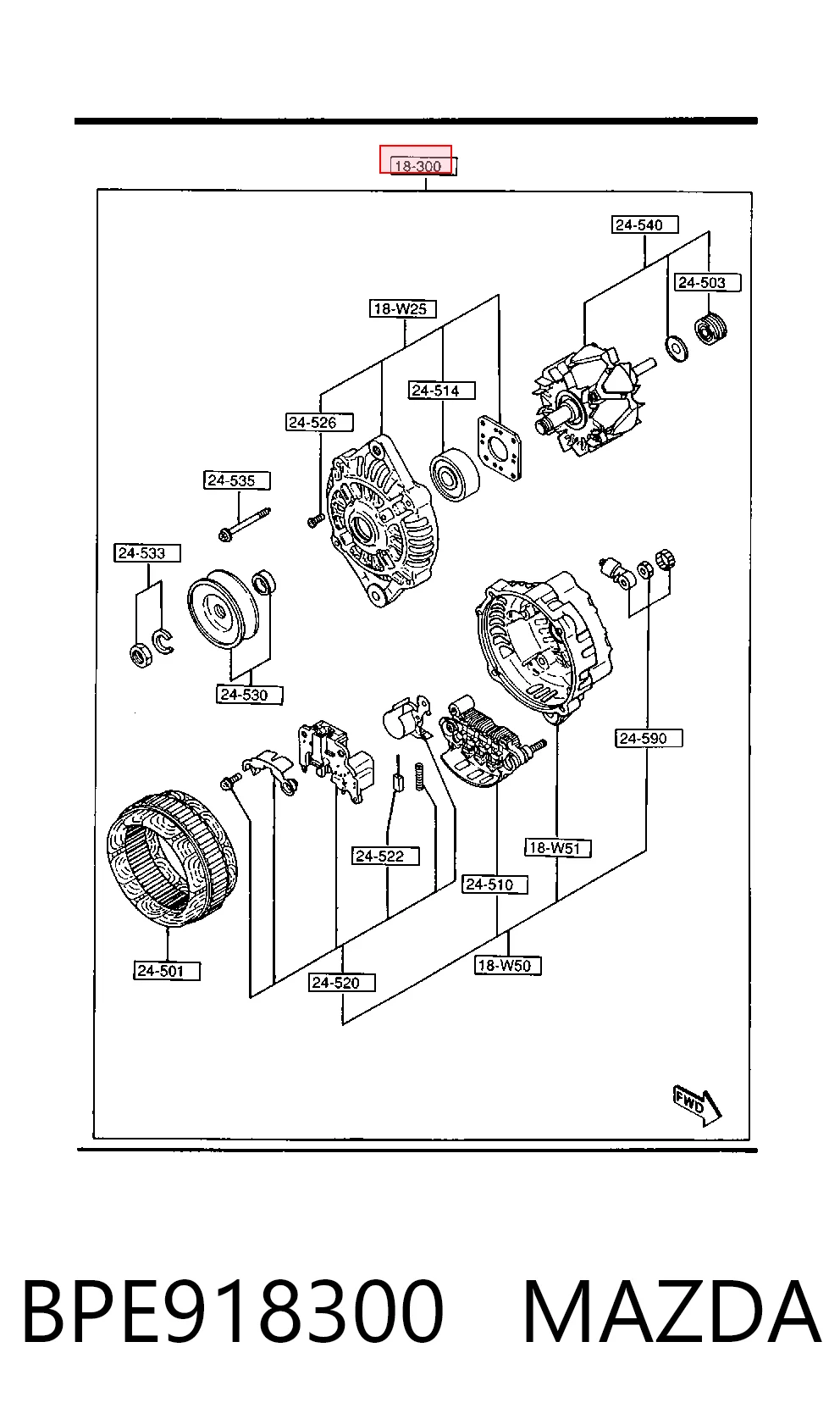 Купить A002T80391A Mitsubishi Генератор