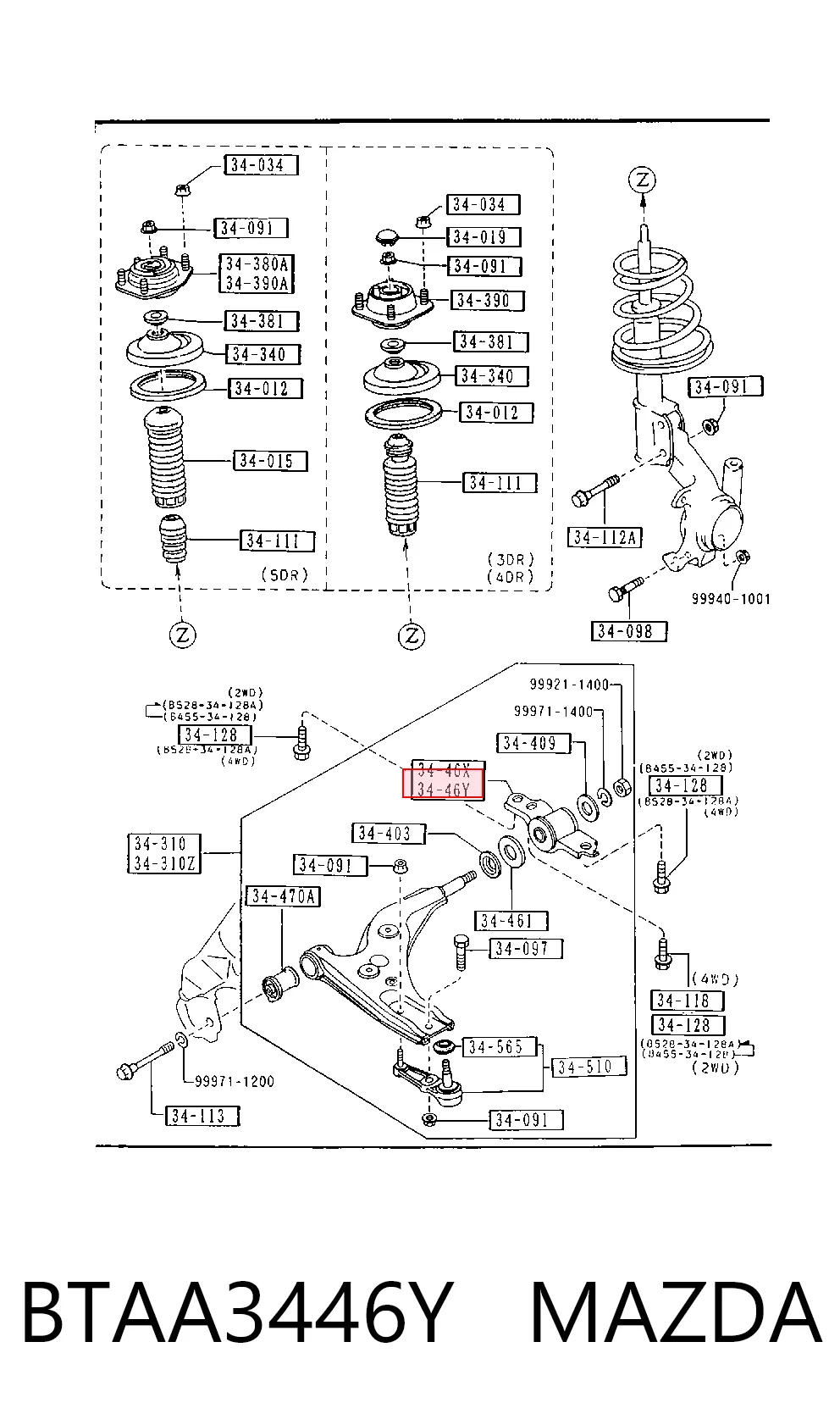Сайлентблок переднего рычага NMS4017 NIPPON MOTORS