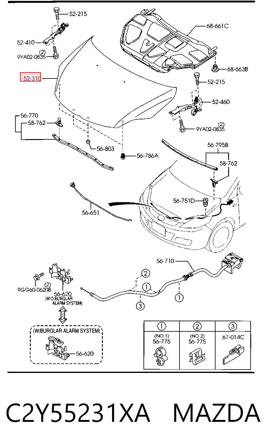 Капот на Mazda 5 I CR