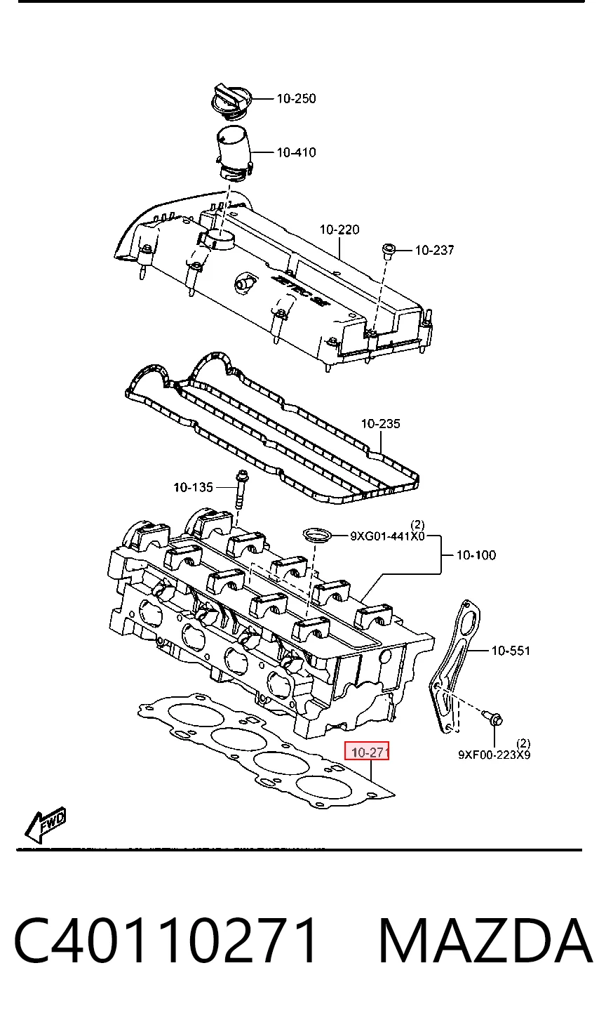 Прокладка ГБЦ Ford Fiesta Mk5 хэтчбек (JH, JD) (2001 - 2008) цена, от 24.17 USD