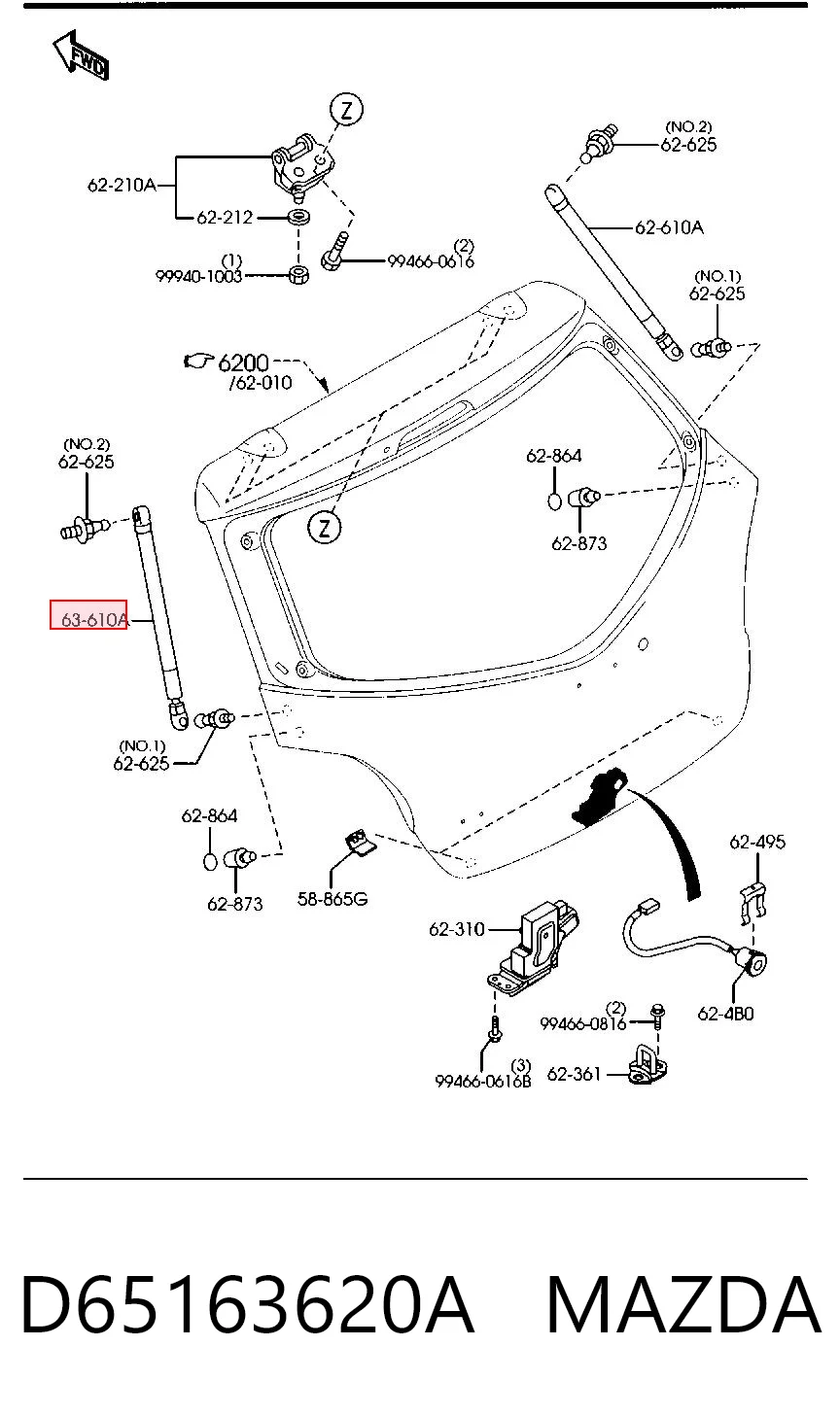 Амортизатор задней двери Magneti Marelli GS0706 цена, от 10.12 USD