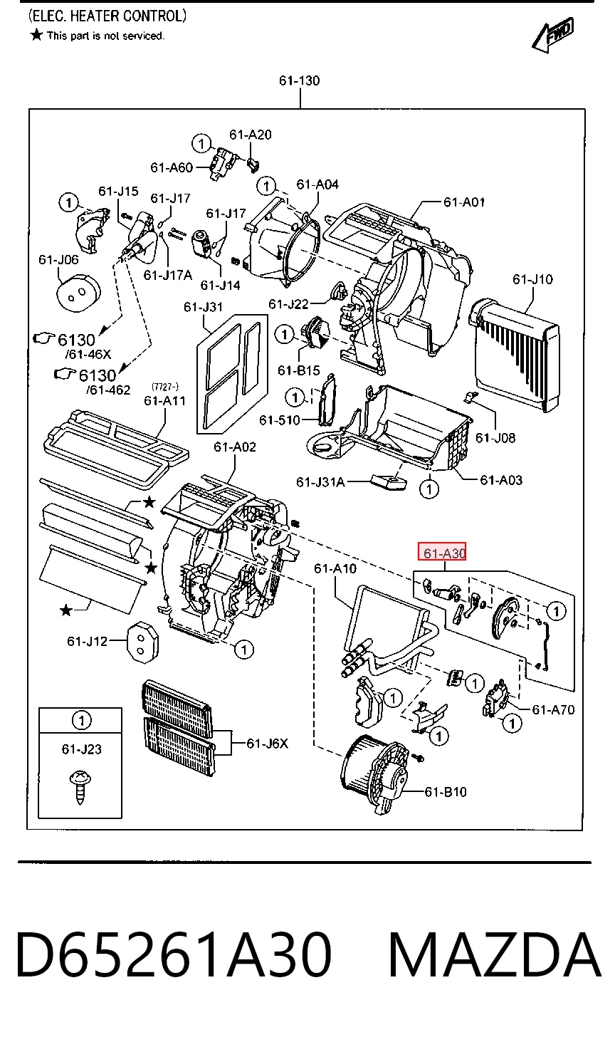 D65261A30 Mazda
