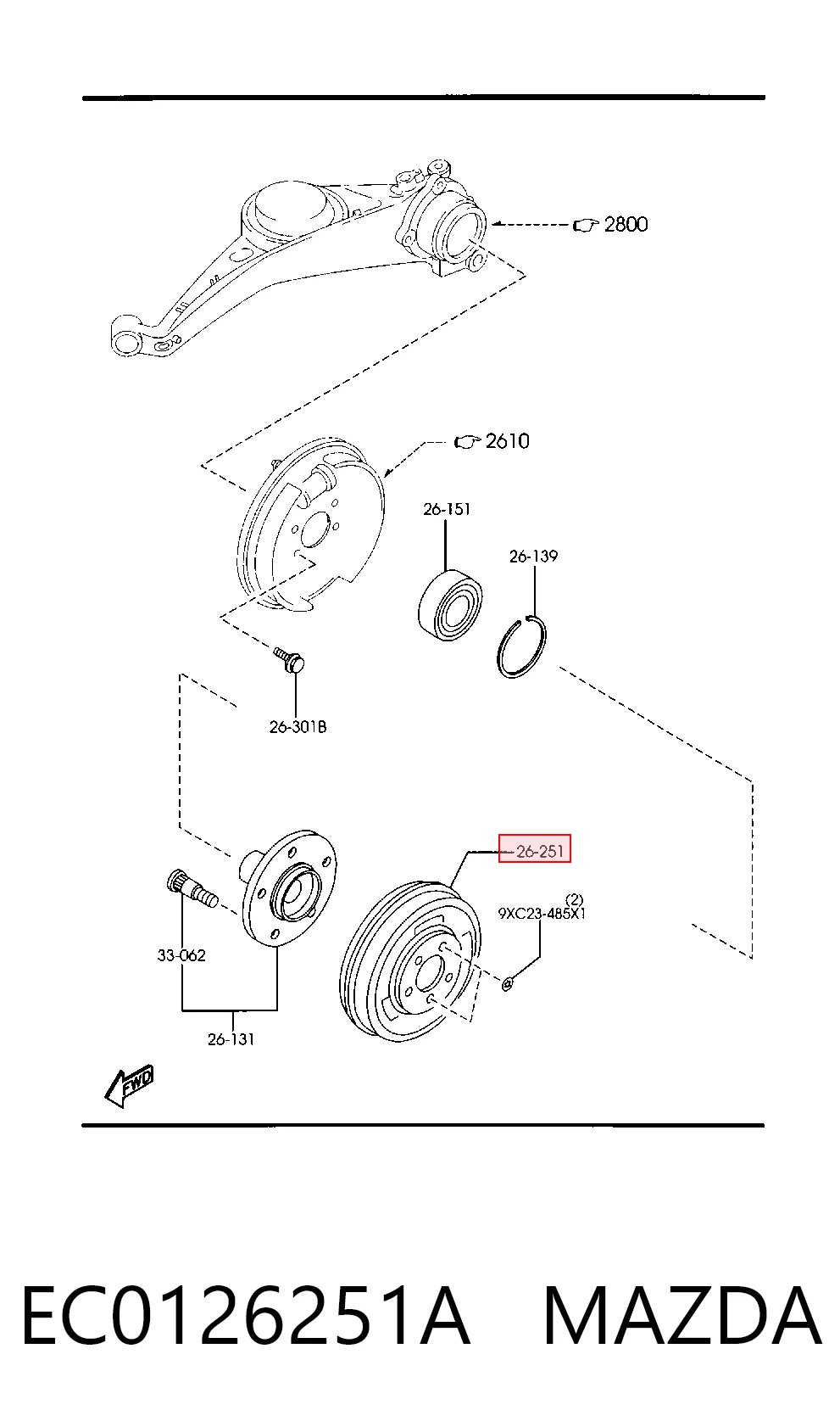 4086827 Ford Тормозной барабан