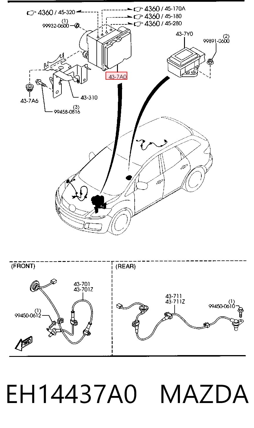 Блок ABS гидравлический на Mazda CX-7  ER