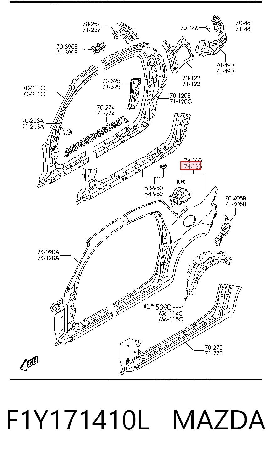 F1Y171410L Mazda