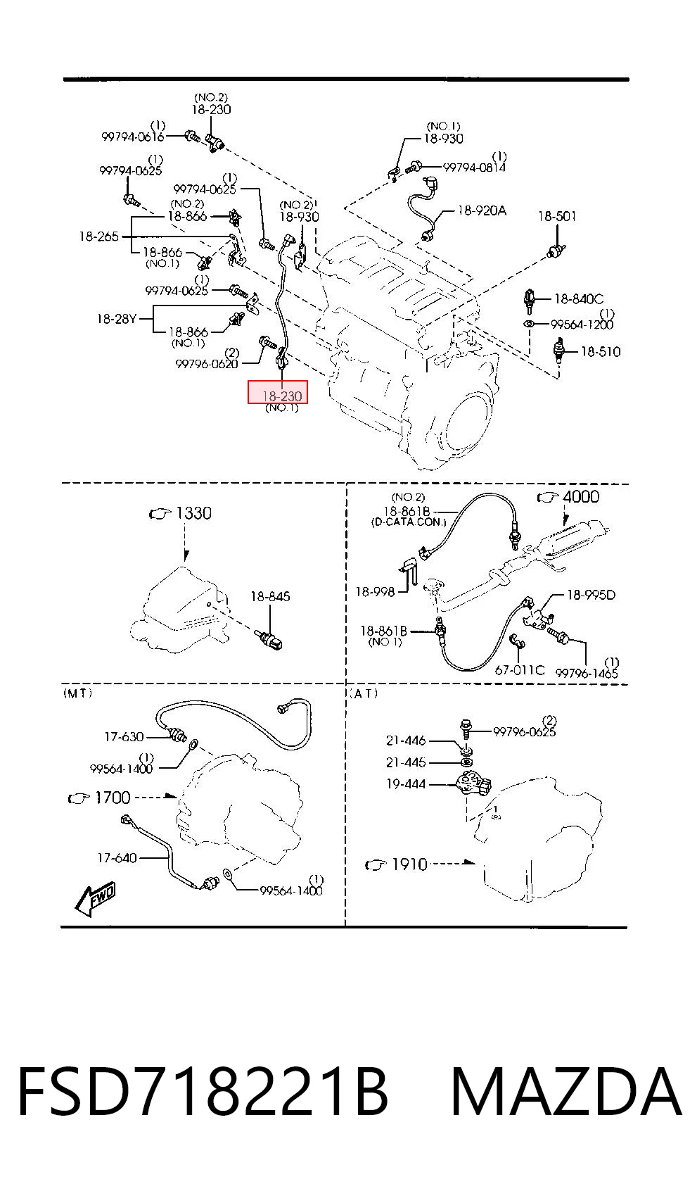 Датчик коленвала CMC3V098 NGK