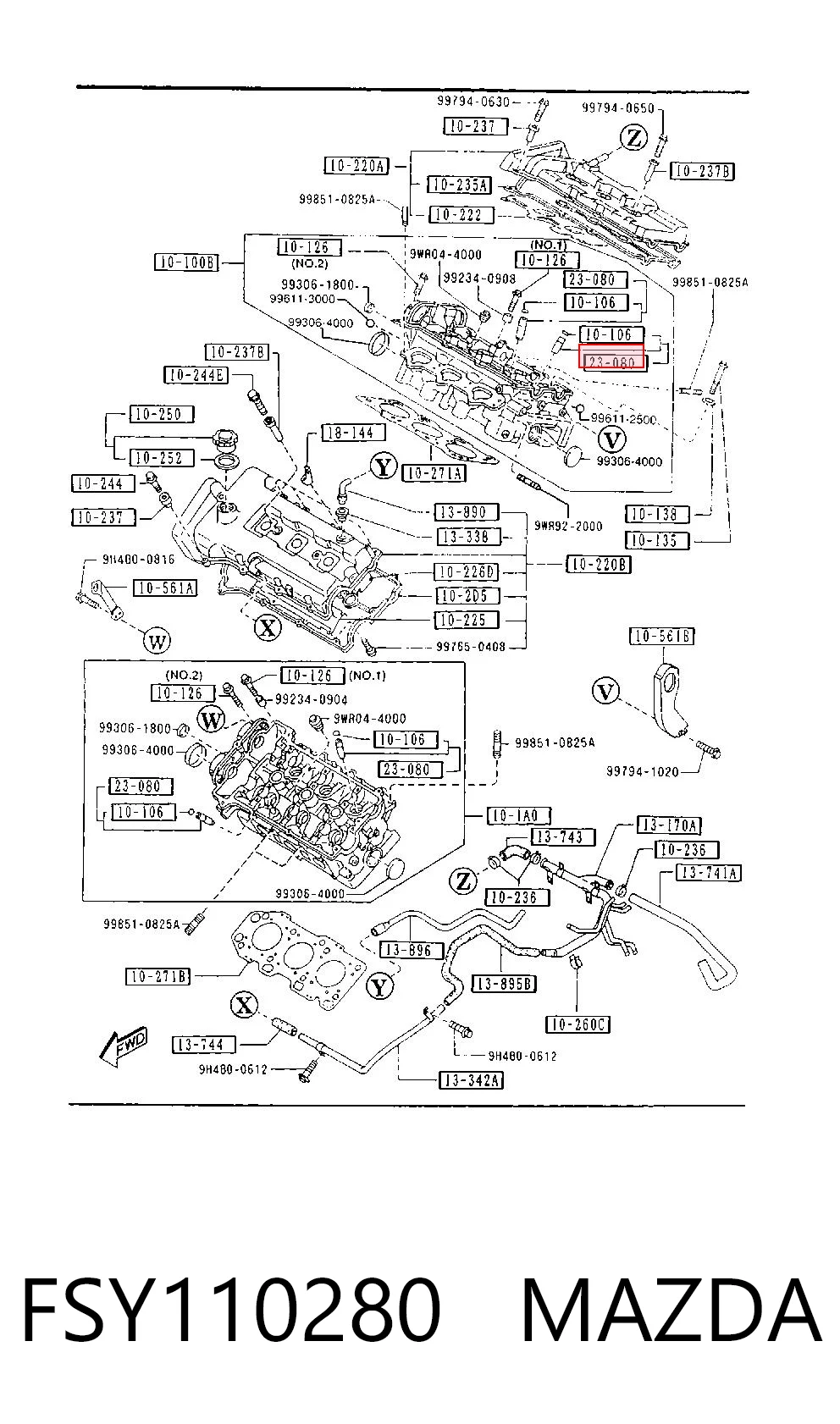 Купить FSY110280 NIPPON MOTORS Направляющая клапана