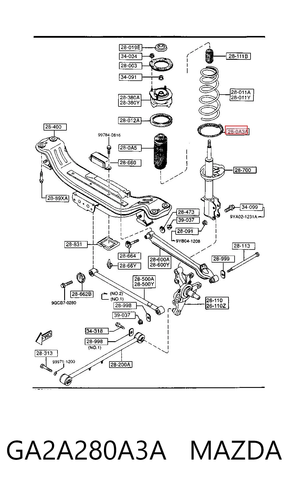 GA2A280A3A Mazda