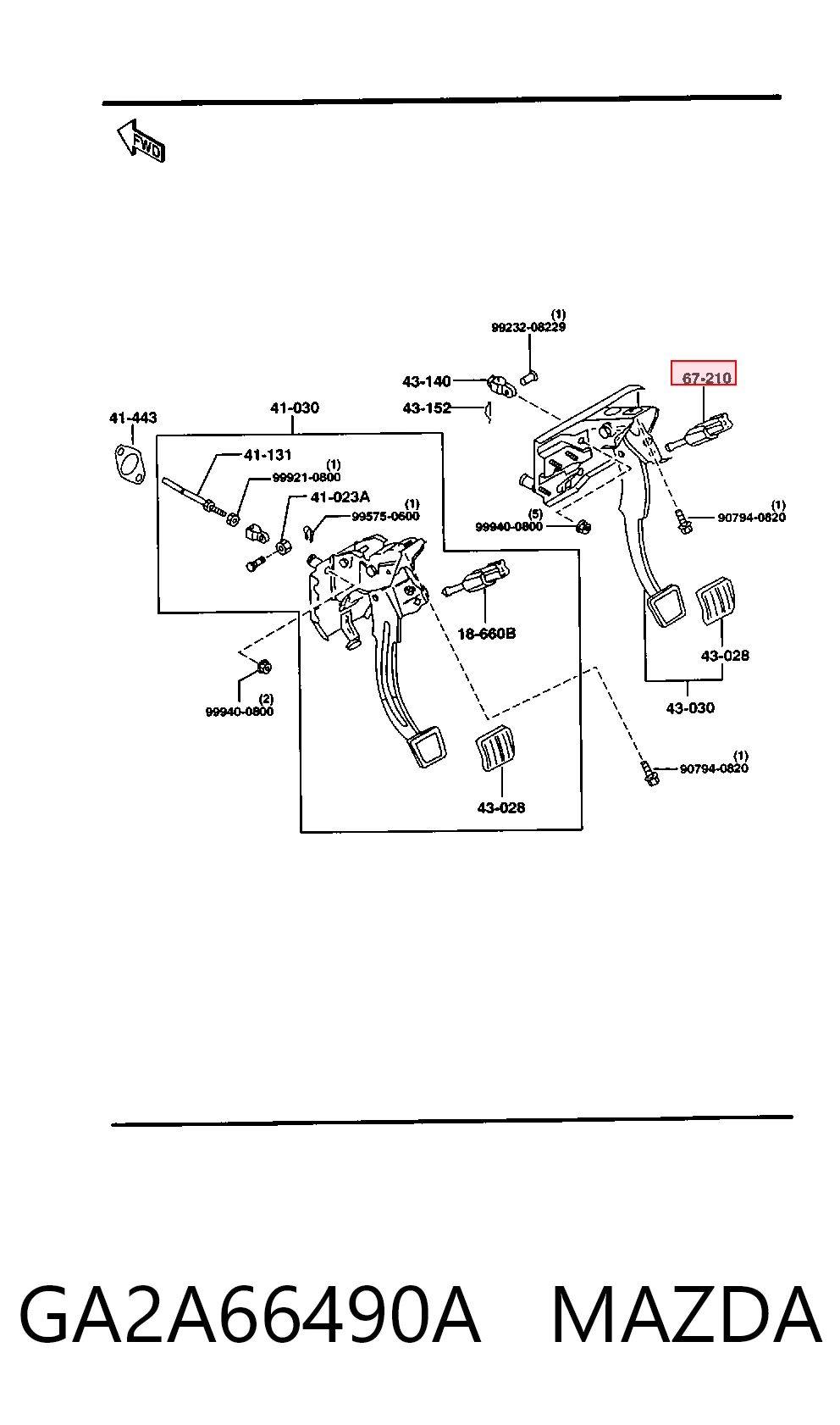 3405684 Ford Датчик тормоза