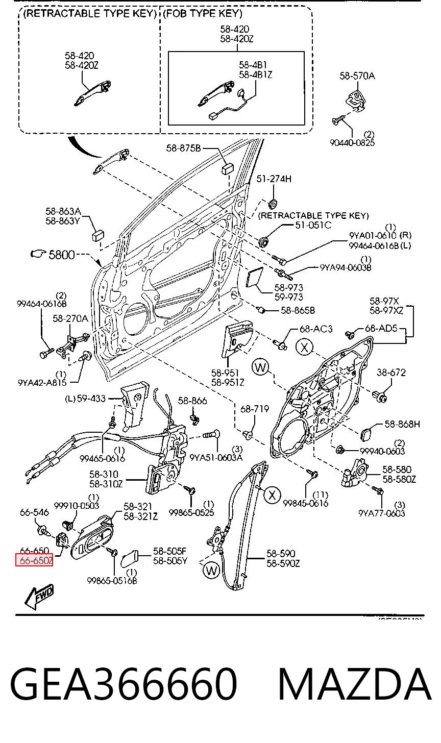 GEA366660 Mazda 