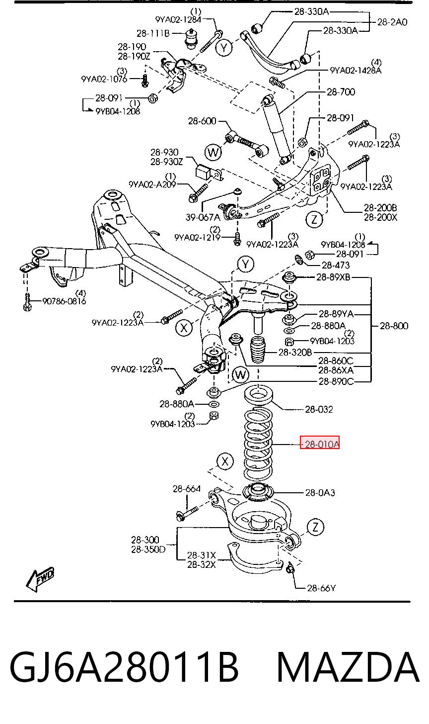 Пружина задняя Maxgear 601537D