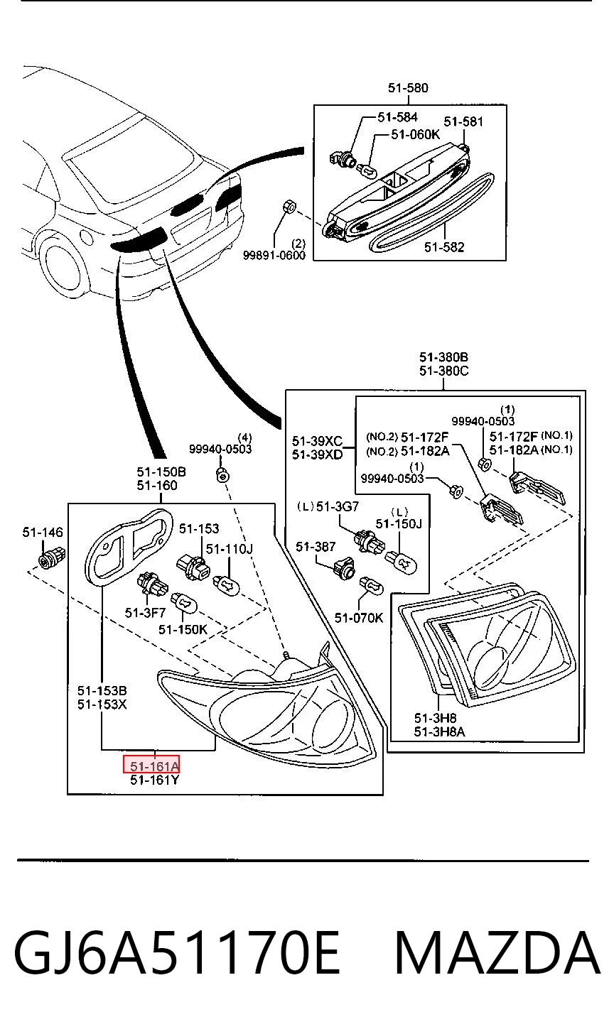 Фара задняя правая внешняя TYC FP4403F2T цена, от 33.27 USD