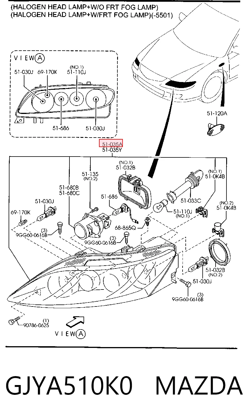 Правая блок фара TYC FP4403R4T цена, от 132.80 USD