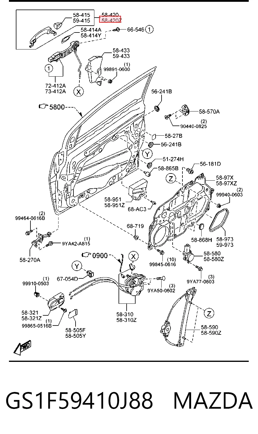 GS1F59410J88 Mazda