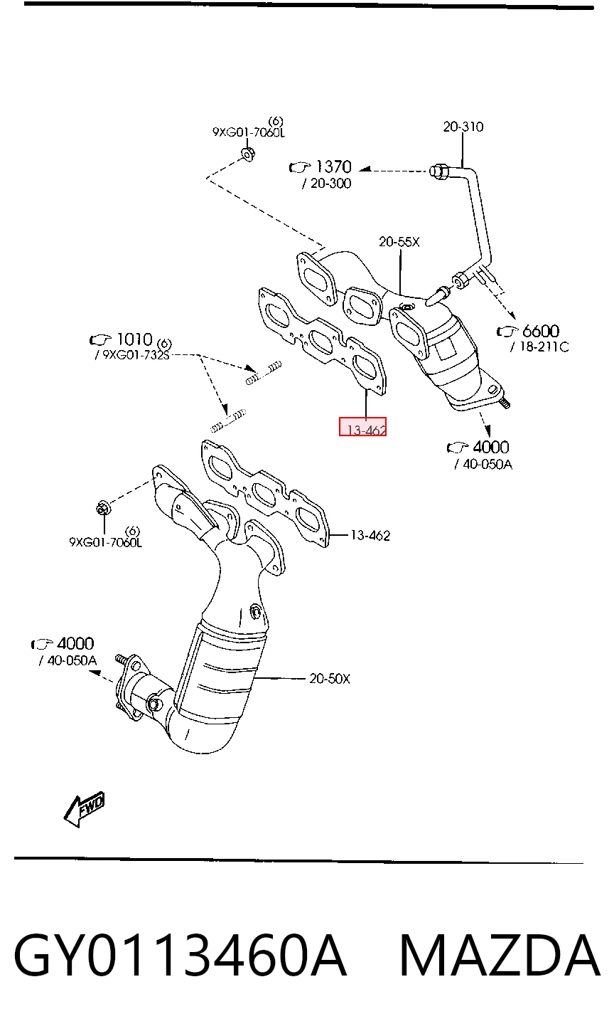 Прокладка коллектора выпускного Ford Mondeo II седан (BFP) (1996 - 2000) цена, от 14.72 USD