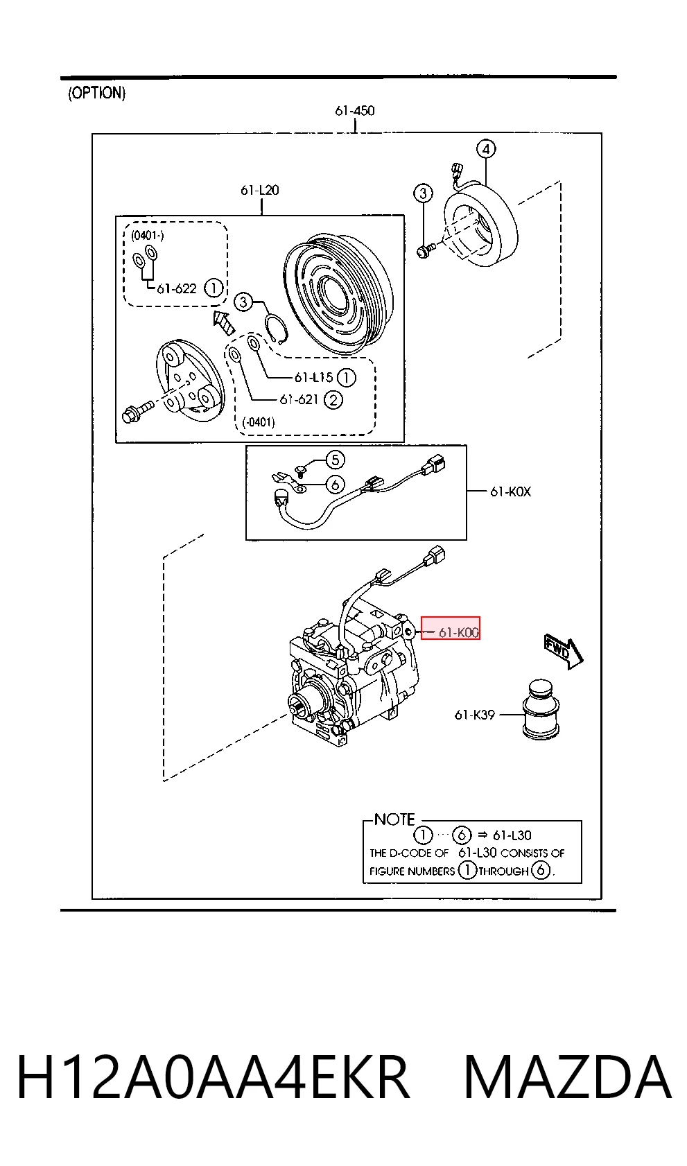 Компрессор системы кондиционирования Mazda 323 S V седан (BA) (1994 - 1998) цена, от 104.79 USD