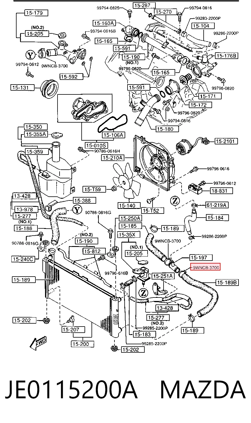 JE0115200A Mazda
