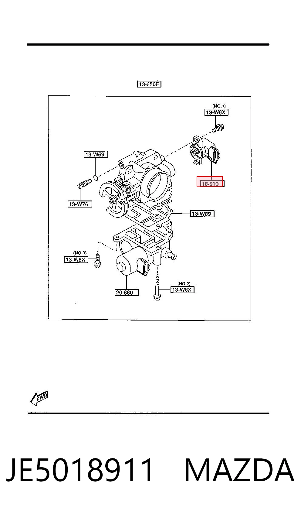 JE5018911 Mazda 