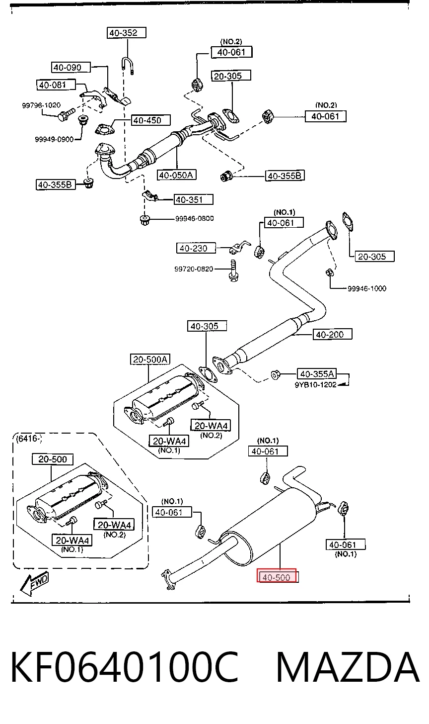 Выхлопная труба на Mazda Xedos 6 CA