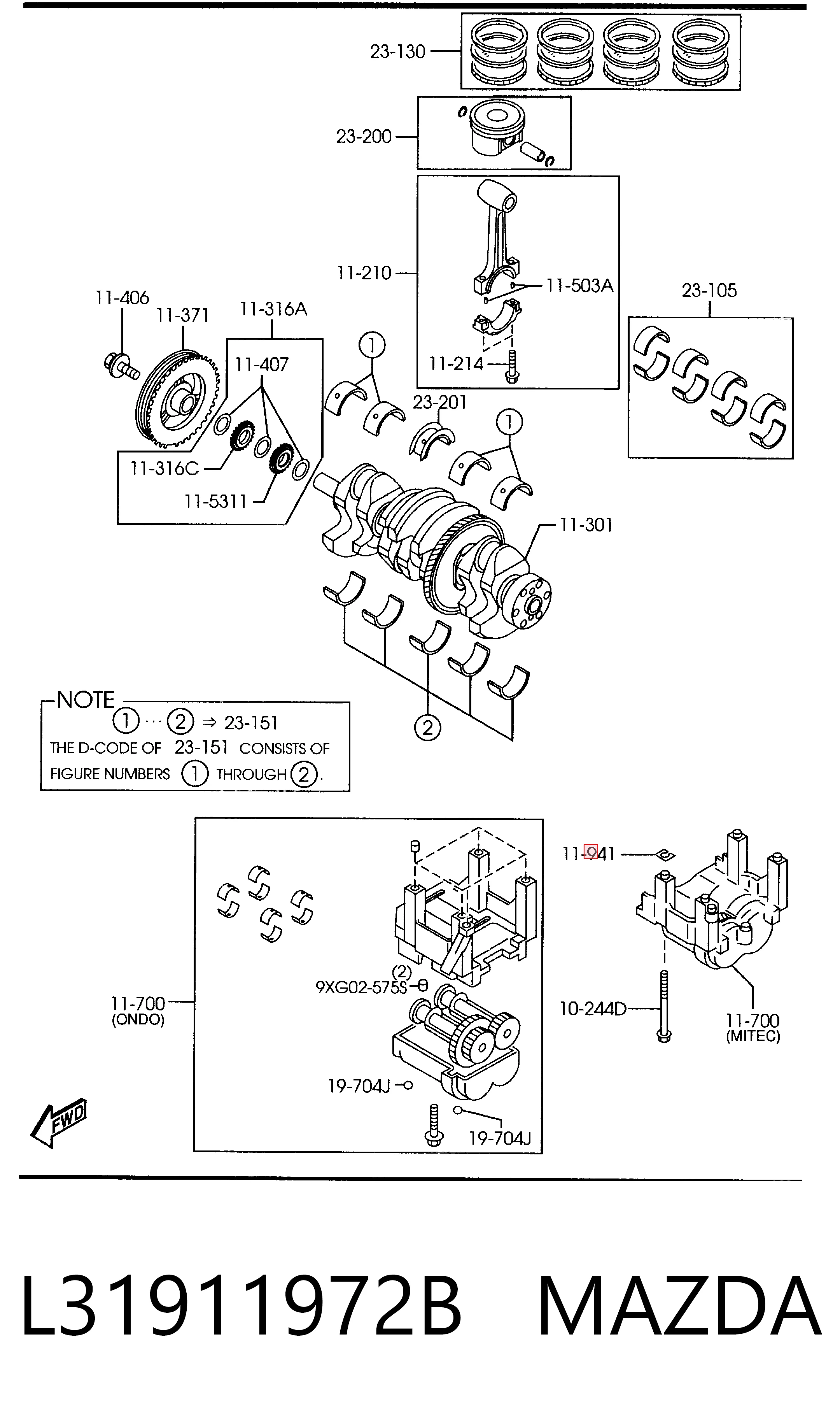 L31911972B Mazda