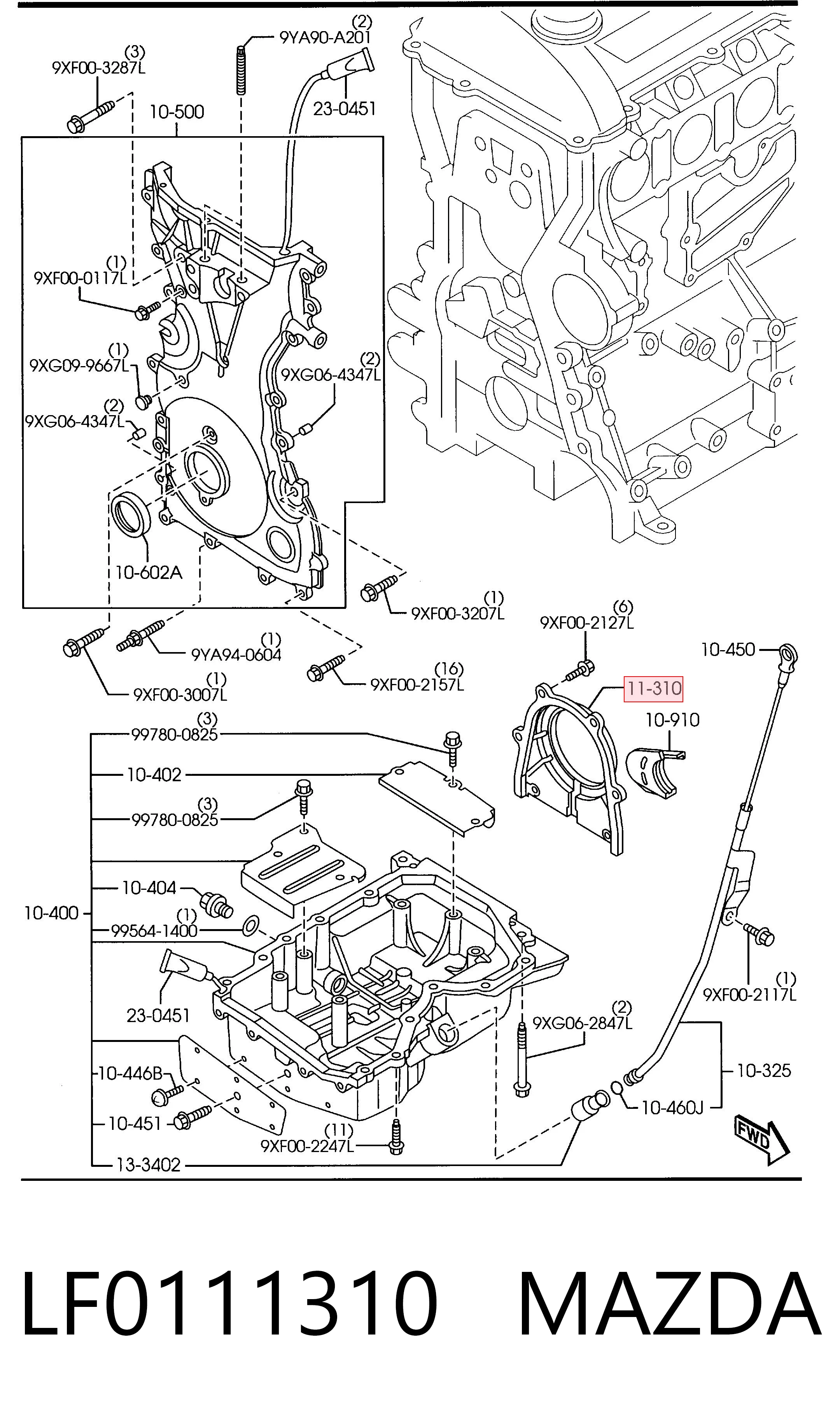 Купить MS0754003 Motus Сальник коленвала задний