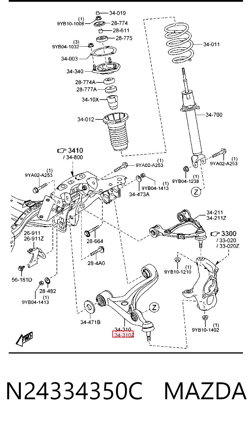 Левый рычаг передней нижней подвески Fiat/Alfa/Lancia 6000612419 цена, от 229.00 USD