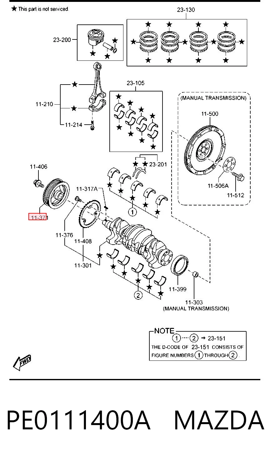 Шкив коленвала (демпфер) Hotaru MZ60PE цена, от 25.40 USD