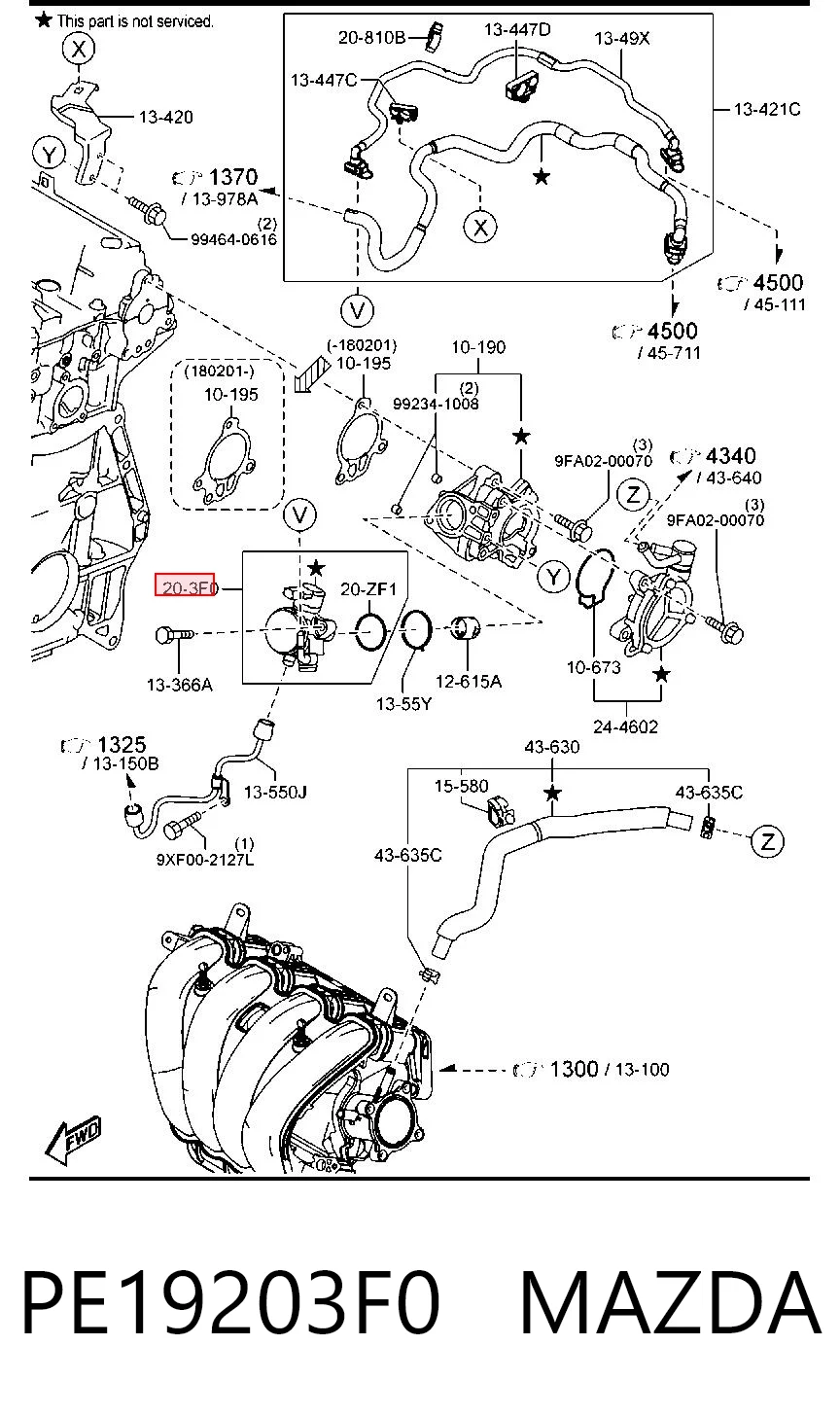 PE19203F0 Mazda Насос топливный высокого давления (ТНВД)