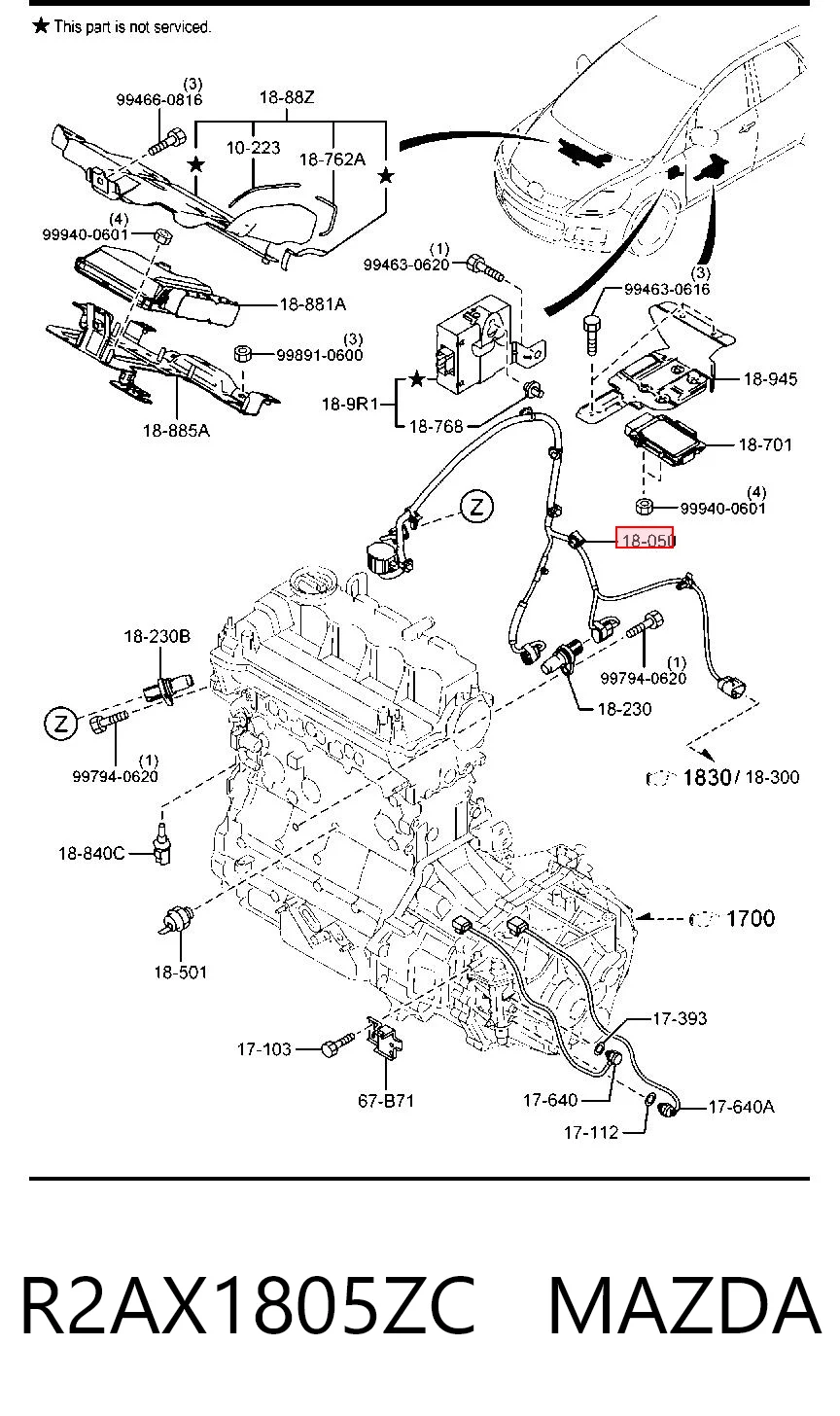 R2AX1805ZC Mazda - купить недорого в Украине