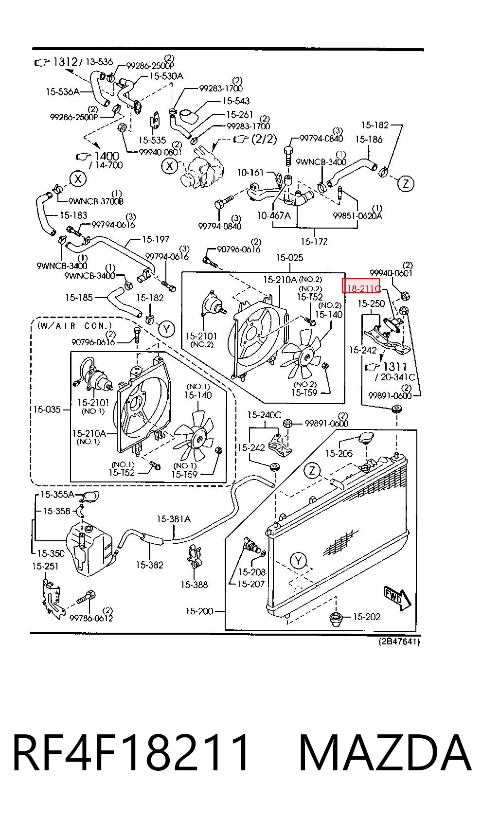 RF4F18211 Mazda Датчик давления наддува турбины